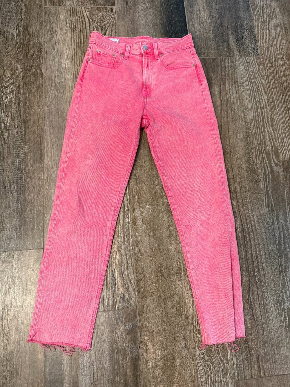 GAP Pink Cheeky Straight High Rise Jeans Size 2R